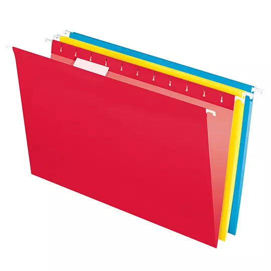Folder colgante Pendaflex oficio colores surtidos caja con 25 pzas