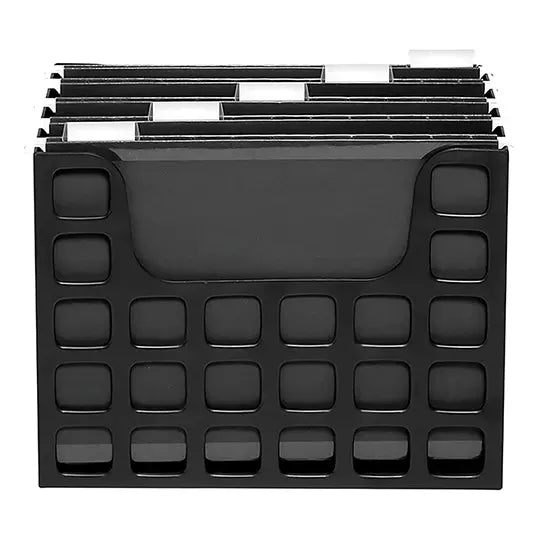 Organizador para escritorio Oxford con f older colgante negro 24 x 31 x 15 cm