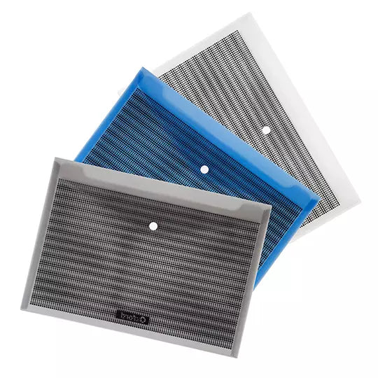 Sobre de seguridad horizontal Oxford col ores surtidos paquete con 3 piezas