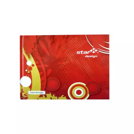 Libreta 1/4 Estrella forma italiana, pas ta dura, raya 96 hojas