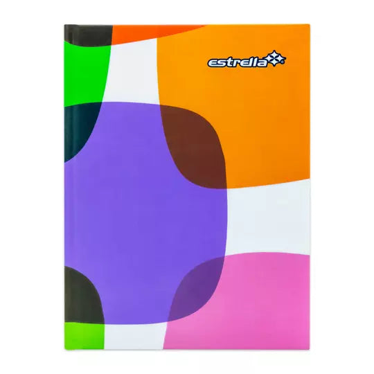 Libreta 1/4 pasta dura forma francesa Es trella cuadro chico 5 mm 96 hojas