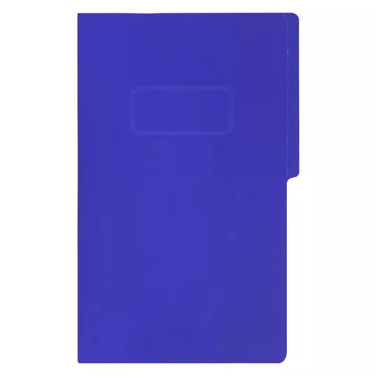Carpeta pressboard con broche Fortec ofi cio color azul rey, paquete c/10 pzas