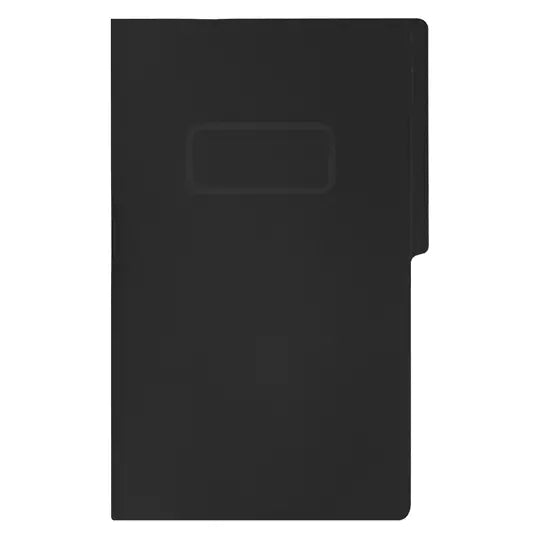 Carpeta pressboard con broche Fortec ofi cio color negro, paquete c/10 pzas