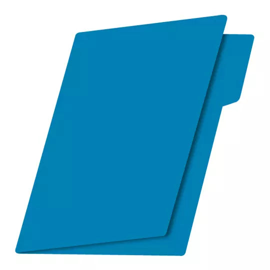 Folder de color intenso Fortec carta col or azul rey ceja 1/2 caja con 25 pzas