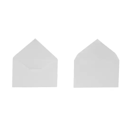 Sobre blanco social engomado Fortec caja con 500 piezas
