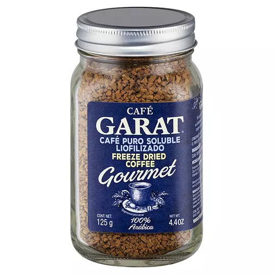 Café soluble Garat liofilizado de 125 GR .