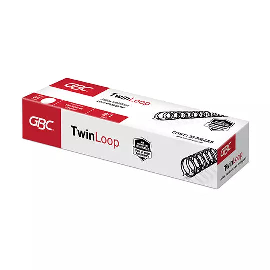 ARILLO METALICO TWIN LOOP COLOR NEGRO DE 3/4 PULGADAS, CAJA CON 20 PIEZAS