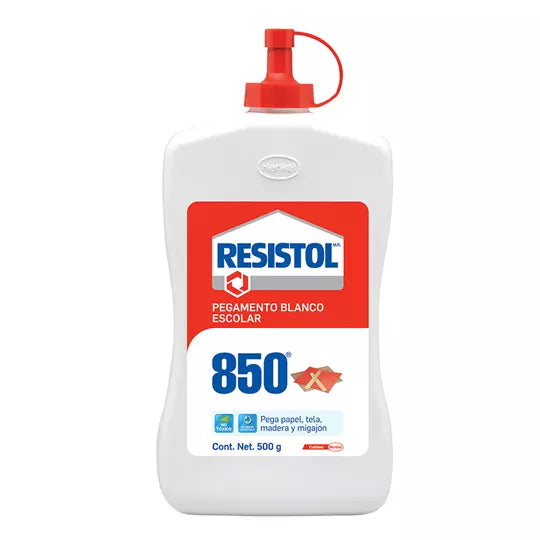 Pegamento blanco escolar Resistol 850 de 500 grs