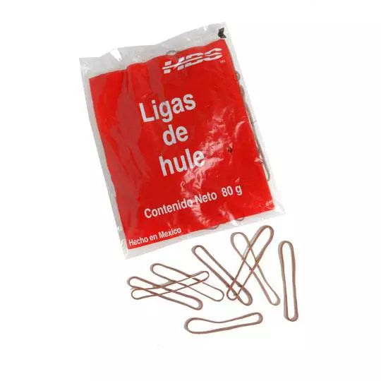 Ligas Hercules de hule natural no. 18. b olsa con 80 gramos