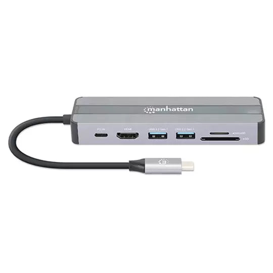 Docking Station Manhattan USB-C 7 puerto s