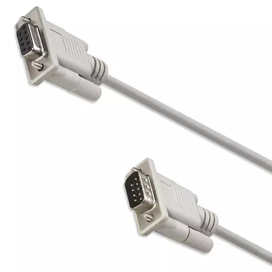 Manhattan 1.83m En Serie Cable de transferencia de datos - Extremo prinicpal: 1 x 9-pines serie DB-9 - Macho - Apantallado - Gris