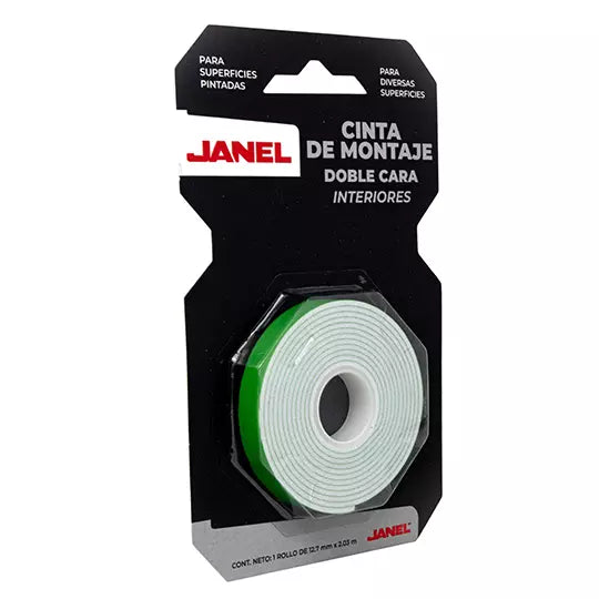 Cinta de montaje para interiores Janel 1 2.7 mm x 2.03 m, 1 pieza