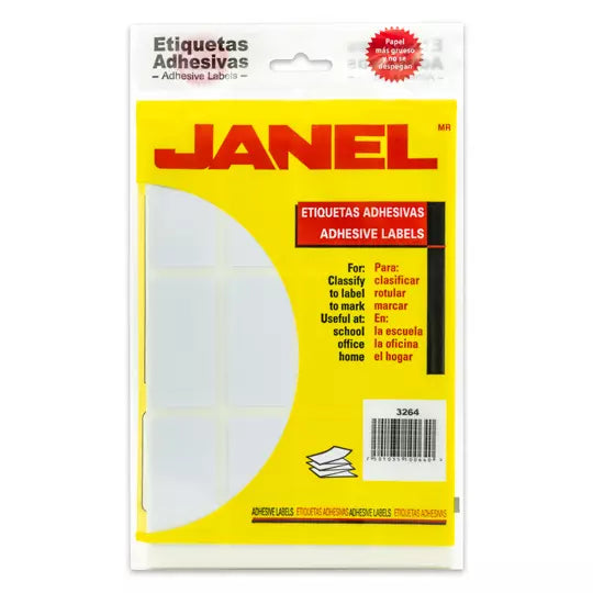 ETIQUETA JANEL ADHESIVA 32X64 C/240 #24