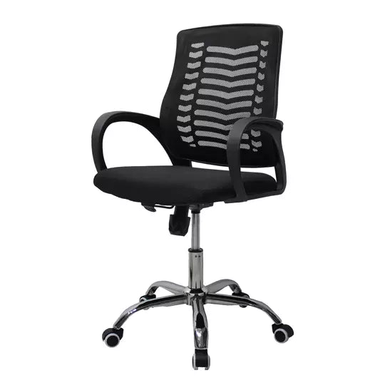 Silla ejecutiva MUNDO IN mod. 108 respal do en malla y asiento en tela