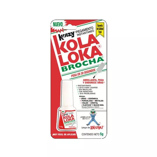 pegamento instantáneo KOLA LOKA brocha 5 gramos de cianoacrilato