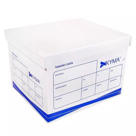 Caja de archivo plástica KYMA para archi vo carta 1 pieza 30x30x35cm