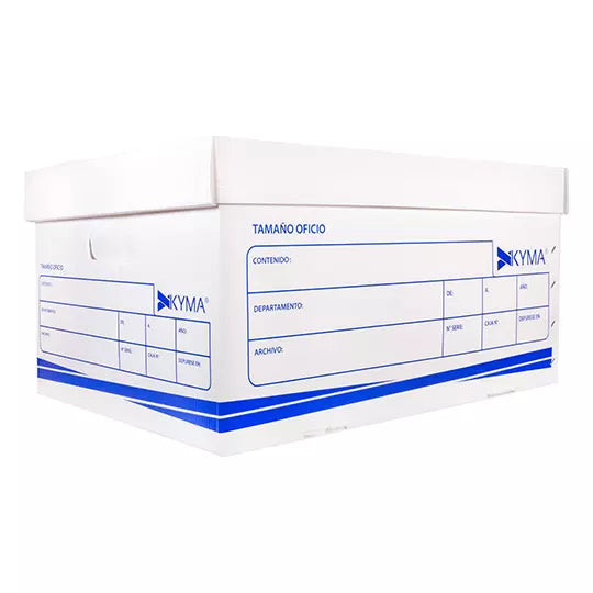 Caja Archivo Plástica KYMA Tamaño Oficio 56x38x26.5