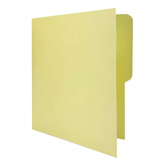 Folder KYMA Tamaño Carta Color Amarillo Pastel Cajilla con 100 pieza