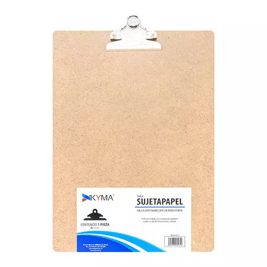 Tabla Agarrapapel KYMA Macocel Herraje M ariposa Tamaño Carta