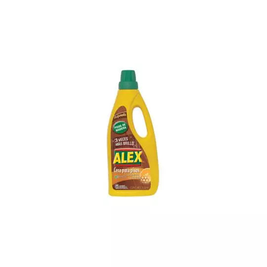 Cera para pisos de madera Alex de 750ml .