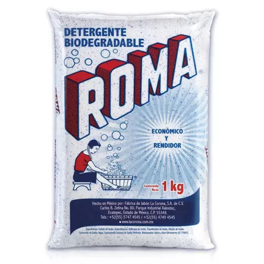 Detergente multiusos biodegradable en po lvo Roma bolsa 1 kg