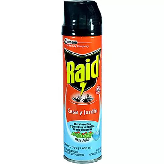 Insecticida en aerosol Raid casa y jardi n de 400ml