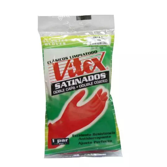 Guantes de latex antiderrapantes N. 8 Vi tex color rojo