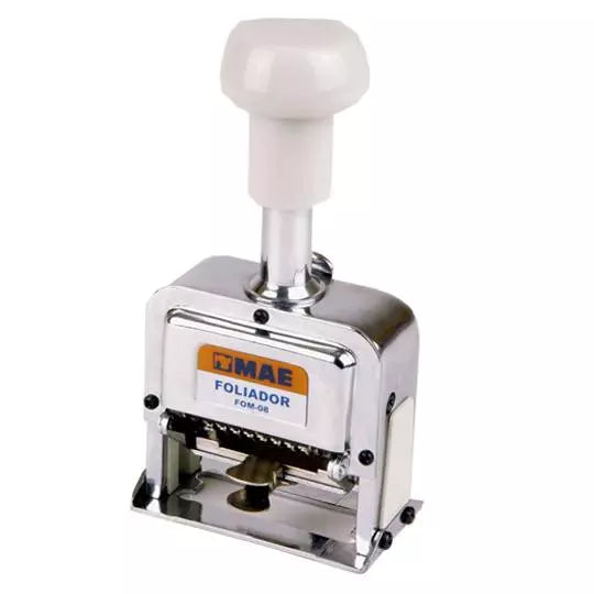 Foliador semiautomatico de 6 digitos mae 1 pieza