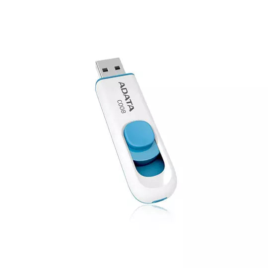 Memoria USB Adata C008 64GB 2.0 Color Blanco-Azul