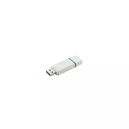 USB MEMORIA KINGSTON 64GB DT EXODIA BLANCO/ANILLO AZUL TRANSPARENTE