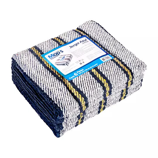 Jerga de algodón Super mops color azul .