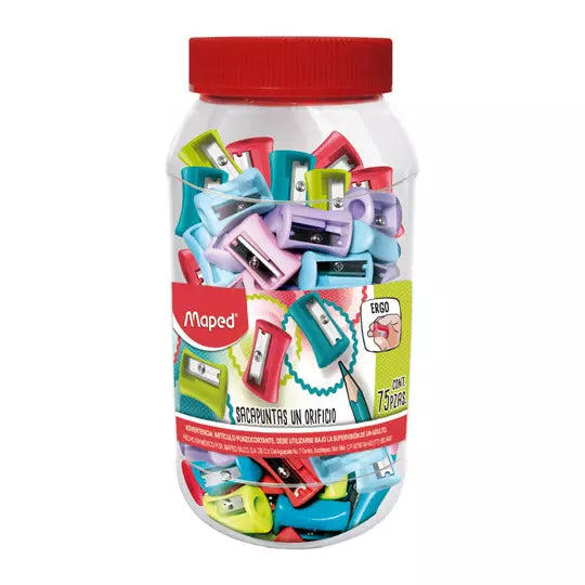 Sacapuntas vivo Maped 1 orificio 75 piez as colores surtidos