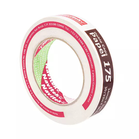 Cinta doble capa papel uso 175 Navitek 2 4 mm x 33 m