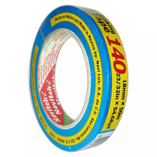 Masking tape azul uso 140 Navitek 14 días 18 mm x 50 m
