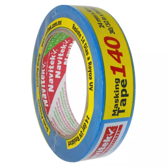 Masking tape azul uso 140 Navitek 14 días 24 mm x 50 m