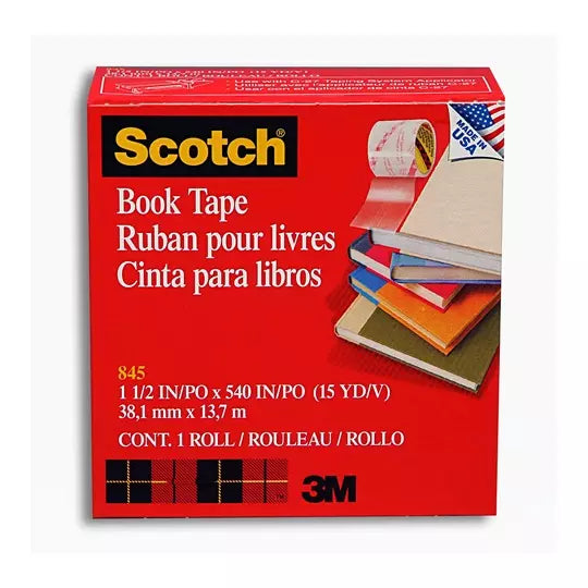 Cinta para libros 3M Scotch 845-150 Med idas: 38.1 mm x 13.7 m 1 pieza