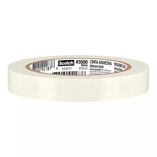 Cinta masking tape 3M Scotch 3500 uso ge neral 18 mm x 40 m 1 pieza