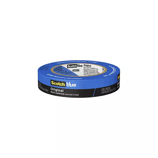 Cinta masking tape 3M Scotch Blue 2090 para pintura 24 mm x 54.8 m 1 pieza