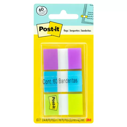 Banderitas Post-It Mod. 680-PBG 3 blocks c/ 20 banderitas