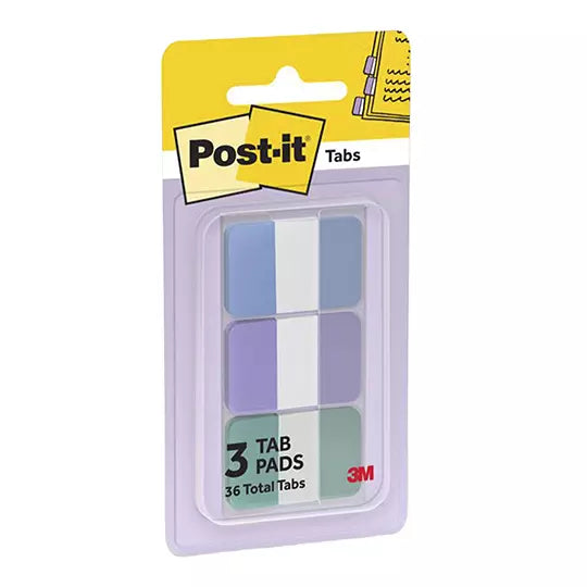 Banderitas rígidas Post-It blíster de 3 colores pastel c/36 banderitas