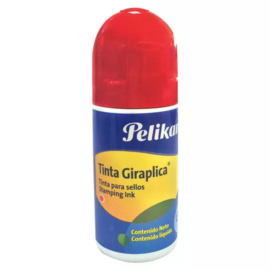 Tinta para sello Pelikan Giraplica color rojo roll-on de 60 ml 1 pieza