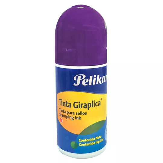 Tinta para sello Pelikan Giraplica color violeta roll-on de 60 ml 1 pieza