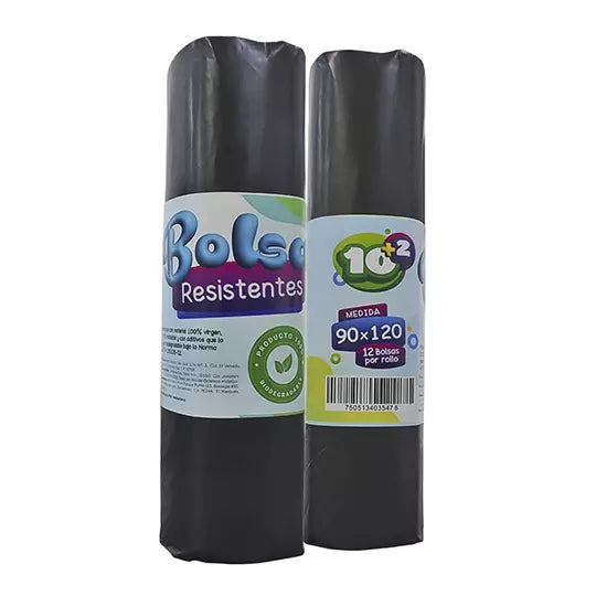 Bolsa grande con jareta, rollo con 12 bo lsas medidas de 90x120 cm