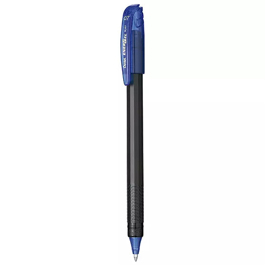 Bolígrafo stick Pentel Energel azul punt o 0.7 mm caja con 12 pz.