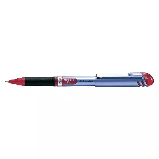 Bolígrafo stick Pentel Energel rojo punt o 0.5 mm caja con 12 pz.