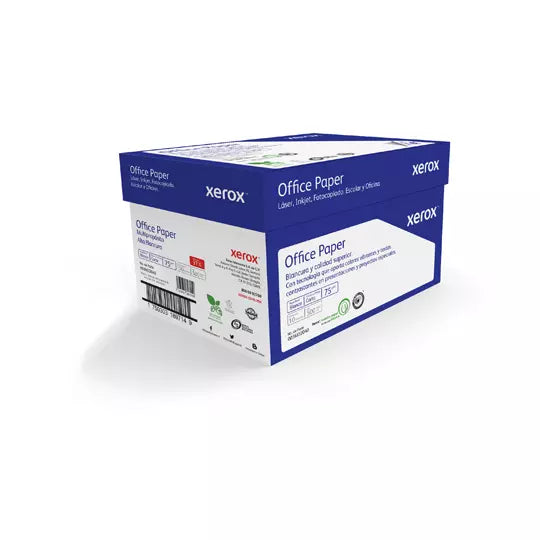 Papel Cortado Xerox Office Paper Carta Azul 75Grs 97% Blancura Caja C/5000 hojas