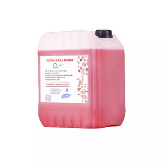 Jabón para manos en botella de plástico de 20 Litros aroma frutal
