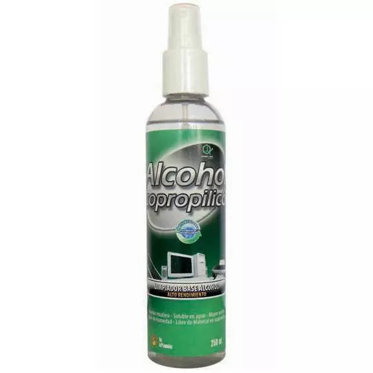 Limpiador Quimica Jerez alcohol isopropi lico de 250 ml.
