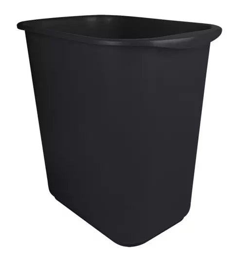 Cesto rectangular Sablon color negro .
