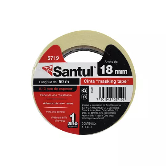 Masking tape SANTUL 18MM X 50M. .
